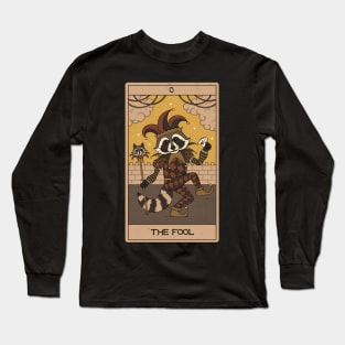 The Fool - Raccoons Tarot Long Sleeve T-Shirt